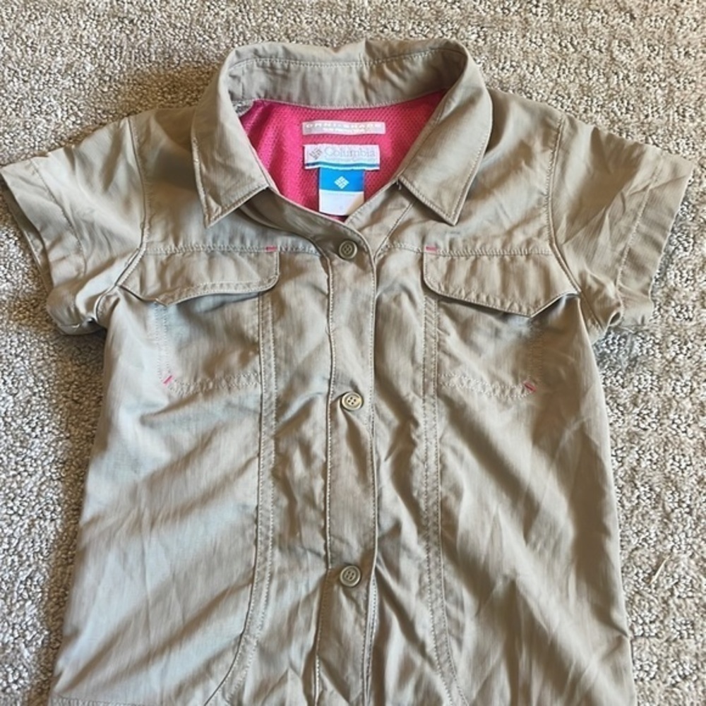 Columbia Omni-Shade Tan Button Down Dress - Picture 6 of 9